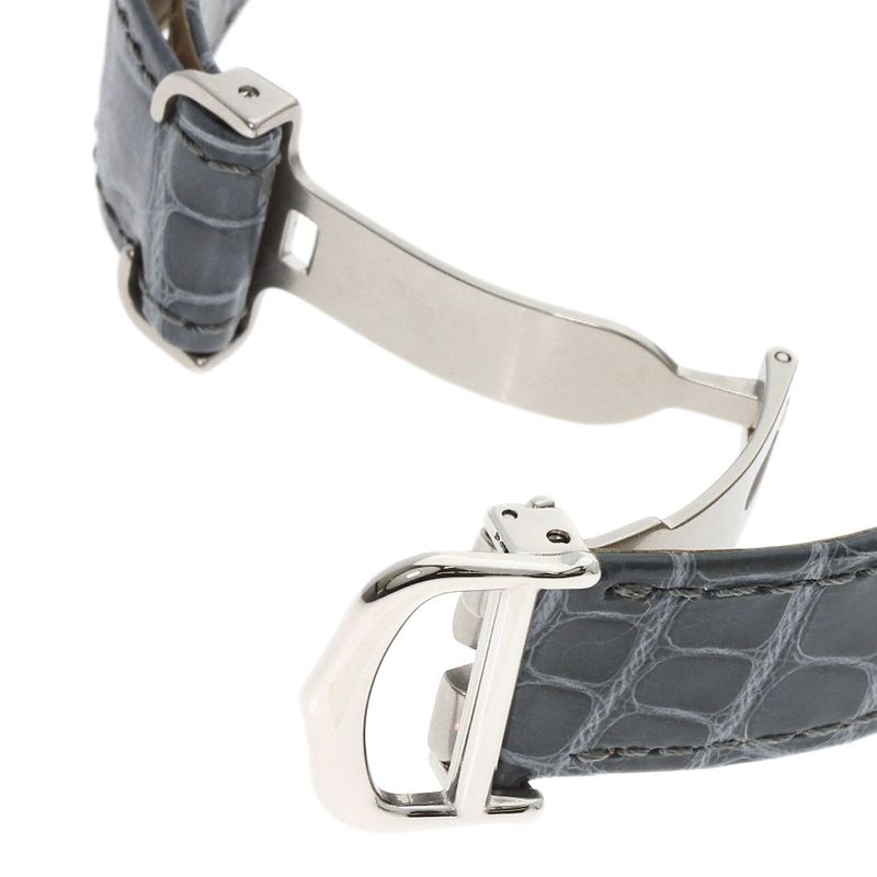 Cartier W1020012 Chronoscaf SM Wristwatch SS Leather Ladies