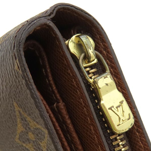 Louis Vuitton Bifold Wallet Compact Zip Monogram Canvas Monogram Gold Hardware