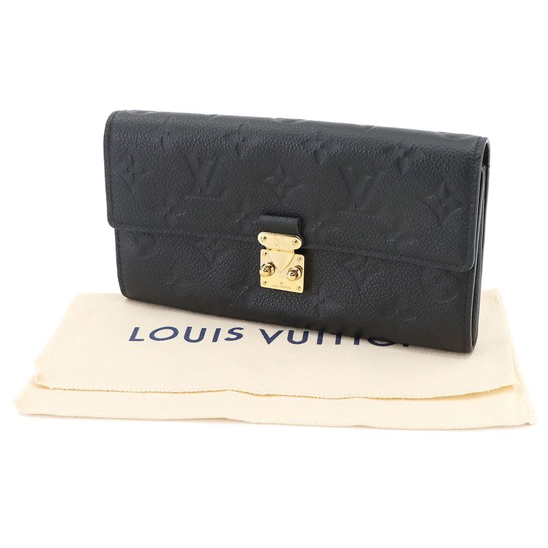 Louis Vuitton Monogram Empreinte Portefeuille Sarah Metis Foldable Long Wallet
