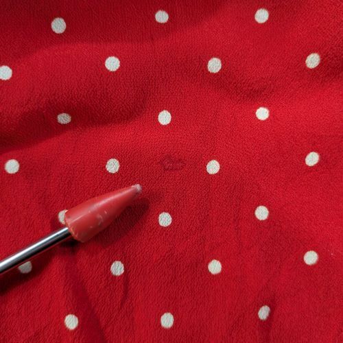 Celine | By Hedi Slimane Edith Liman Dot Print Georgette Pleated Skirt | 36 |