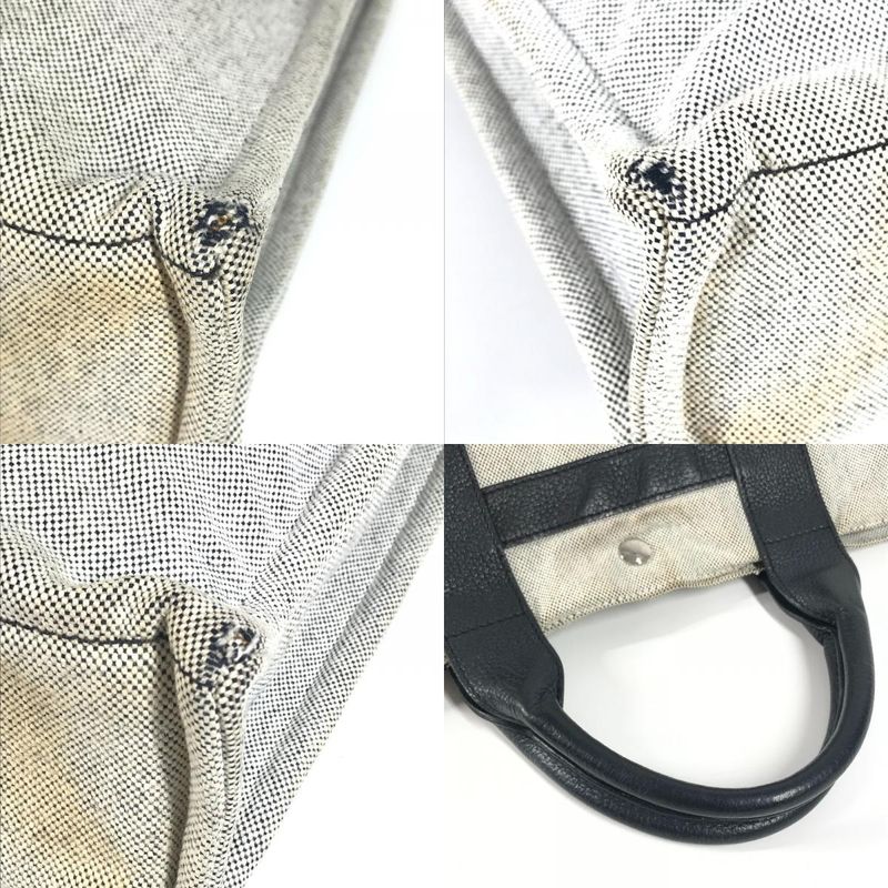 Hermes Handbag Sac Arne MM Cotton Black