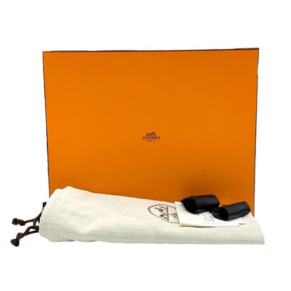 Hermes Neo Boots Short Boots Shoes Leather Black Silver Kelly Hardware