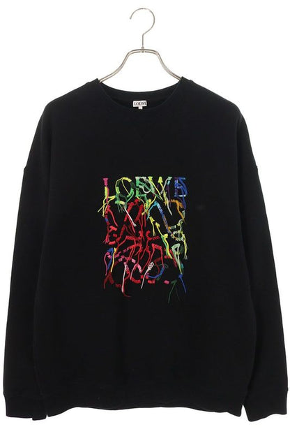 Loewe H526y24x45 Anagram Logo Multicolor Sweatshirt Men's M
