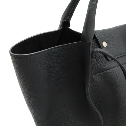 Celine Big Bag Small Handbag 2WAY Shoulder Bag Crossbody Leather Black Black