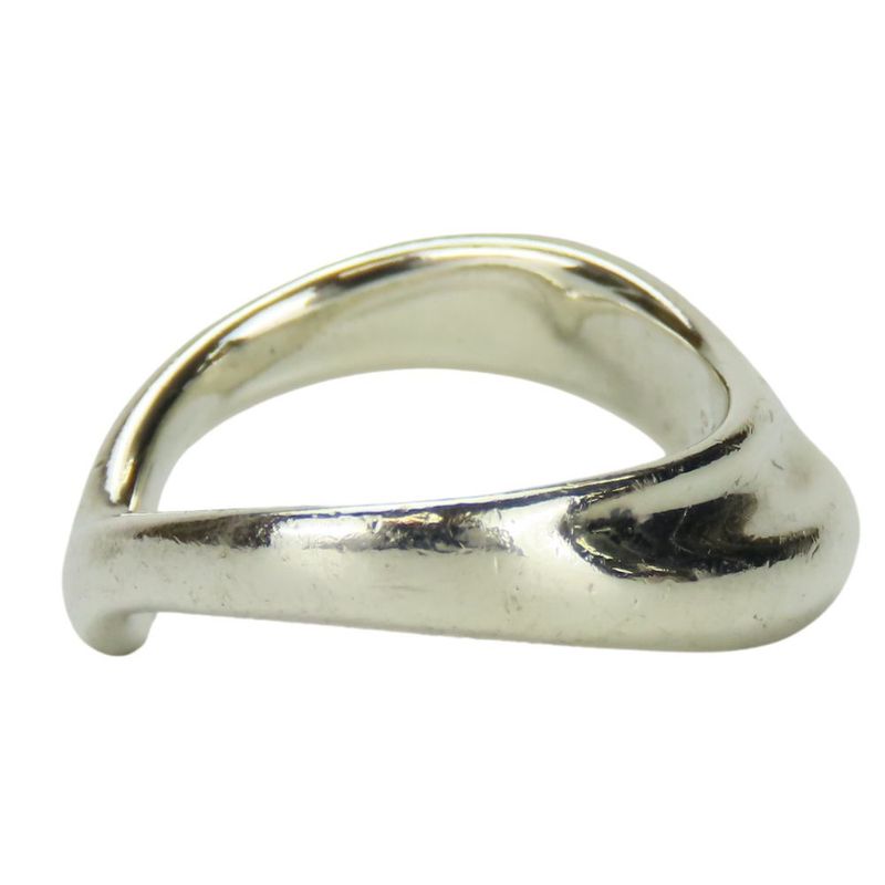 Tiffany & Co Ring - Ring Curved Wave Heart 925 Silver Approx 4.7g Silver Elsa