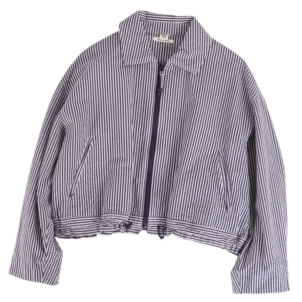 Hermes Jacket Zip Up Stripe Co
