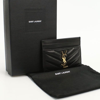 Saint Laurent Cassandra Card Case Lambskin