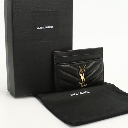 Saint Laurent Cassandra Card Case Lambskin