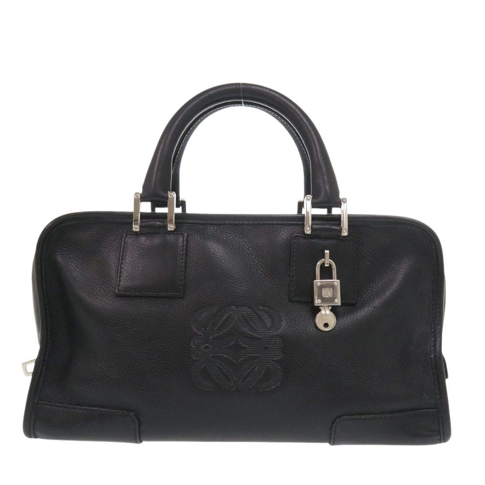 Loewe Amazona 28 Leather Black Handbag
