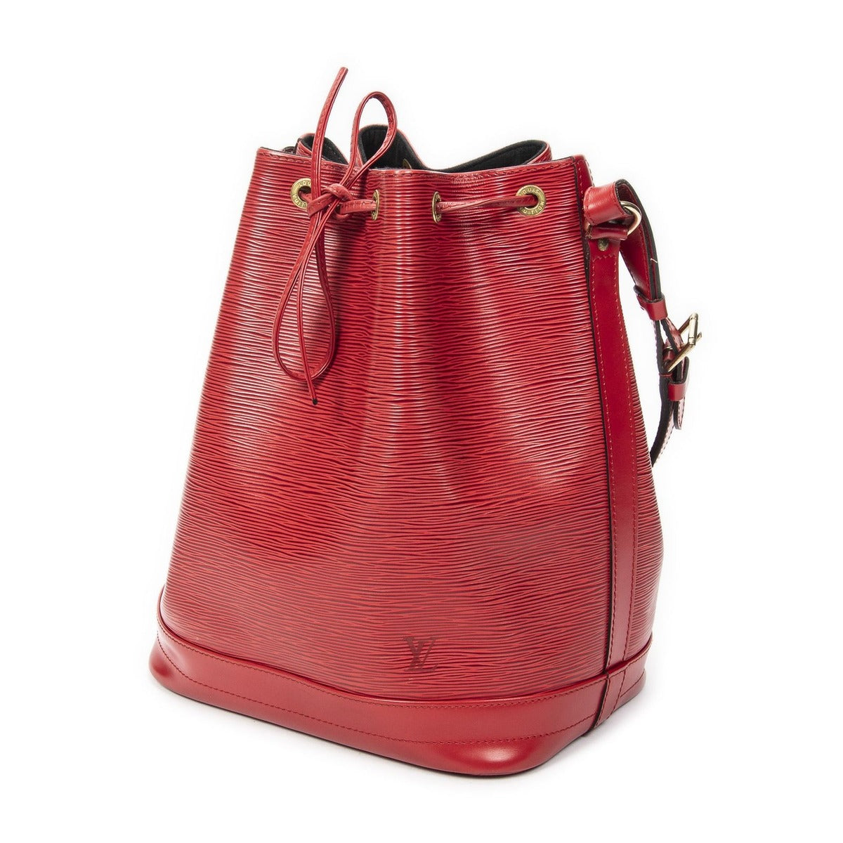Louis Vuitton Noe Red Epi Handbag — view 2