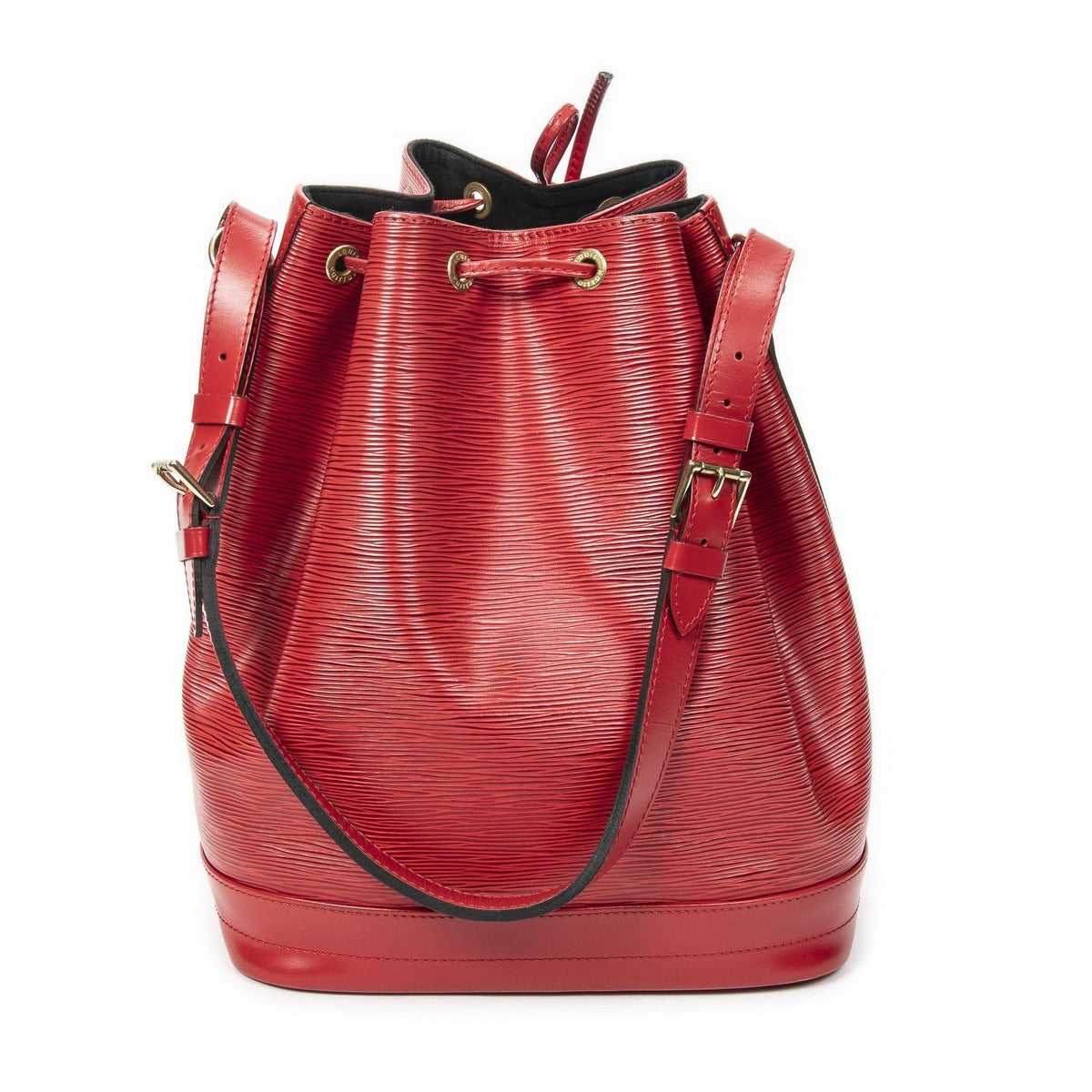 Louis Vuitton Noe Red Epi Handbag — view 5