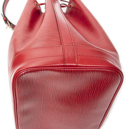 Louis Vuitton Noe Red Epi Handbag — view 8