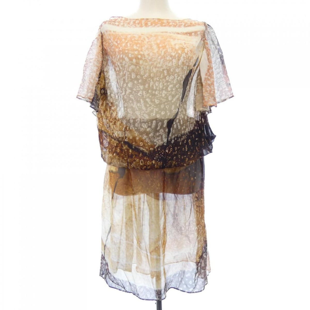 Chanel Dress Silk Brown