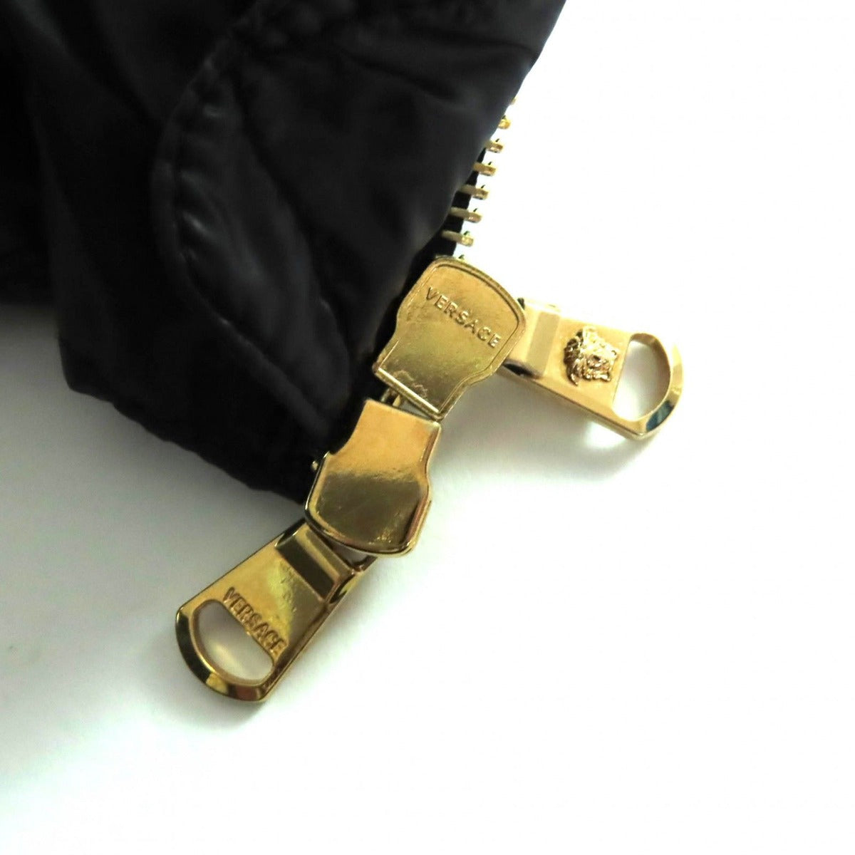 Versace Medusa Zip UP Down Coat Black 36 — view 6