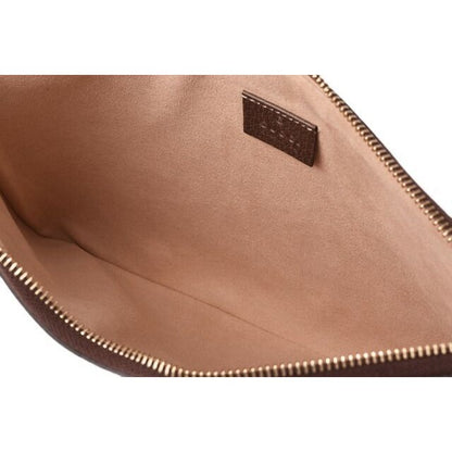 Gucci Brand Bag Clutch Pouch GG Supreme Brown Beige — view 7