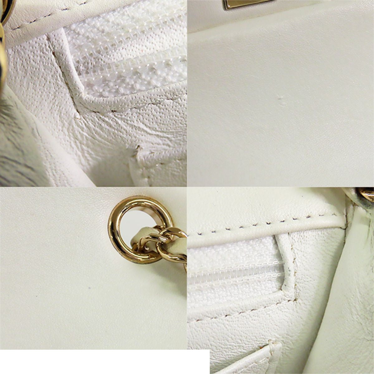Chanel Mini Classic Multicolor White Gold Tweed Shoulder Bag — view 7