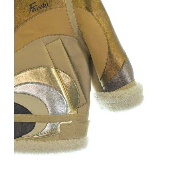 Fendi Jacket Leather Beige — view 7
