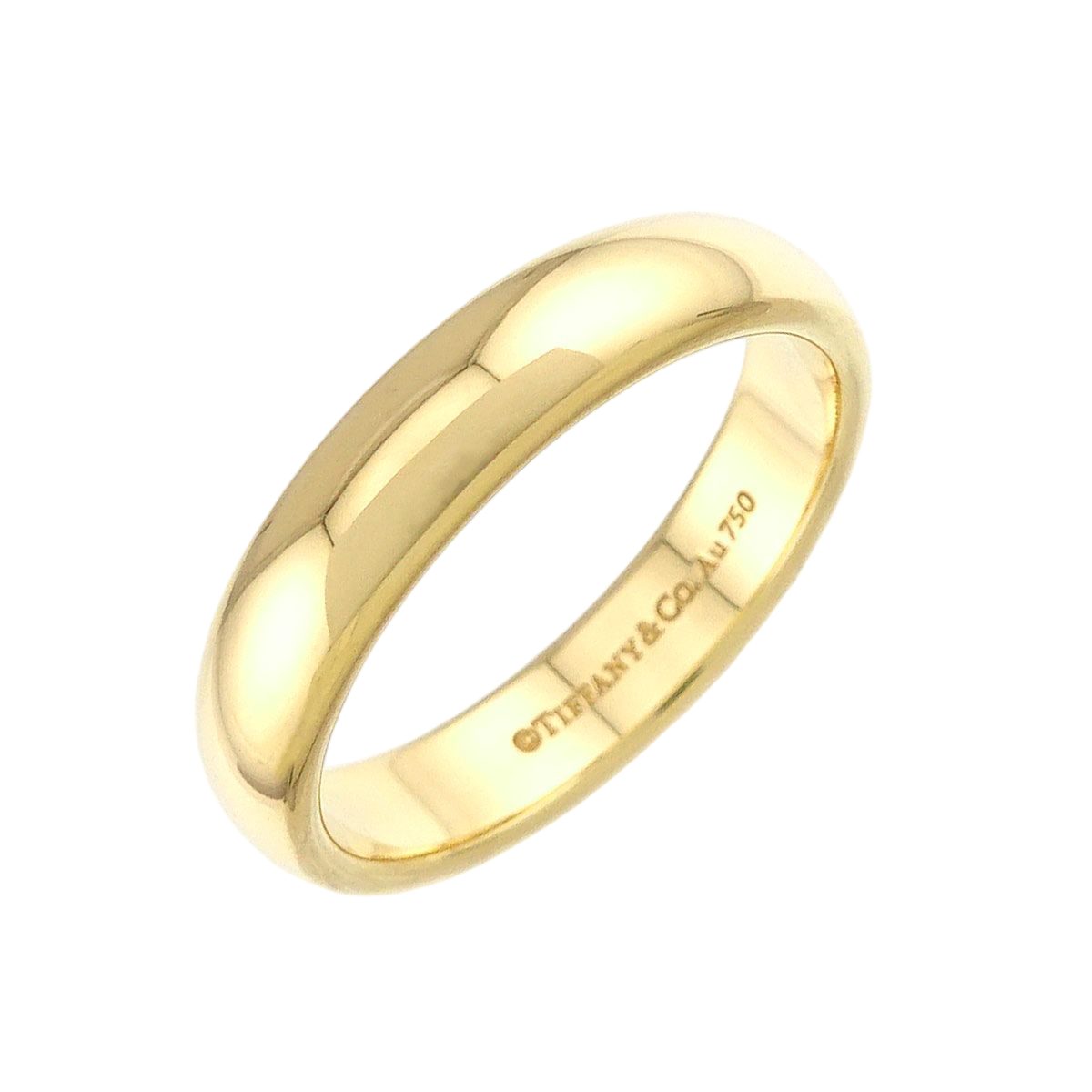 Tiffany & Co Forever Band Ring 18k YG Yellow Gold 750