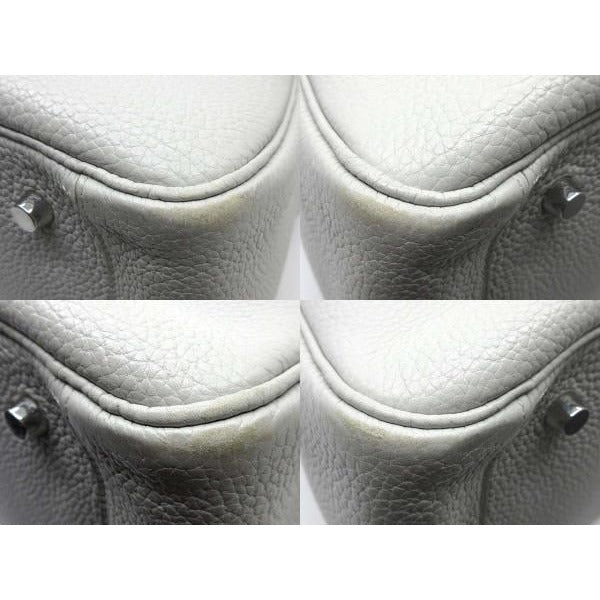 Hermes Lindy 34 Verso Shoulder Bag Handbag Taurillon Clemence Pearl — view 5