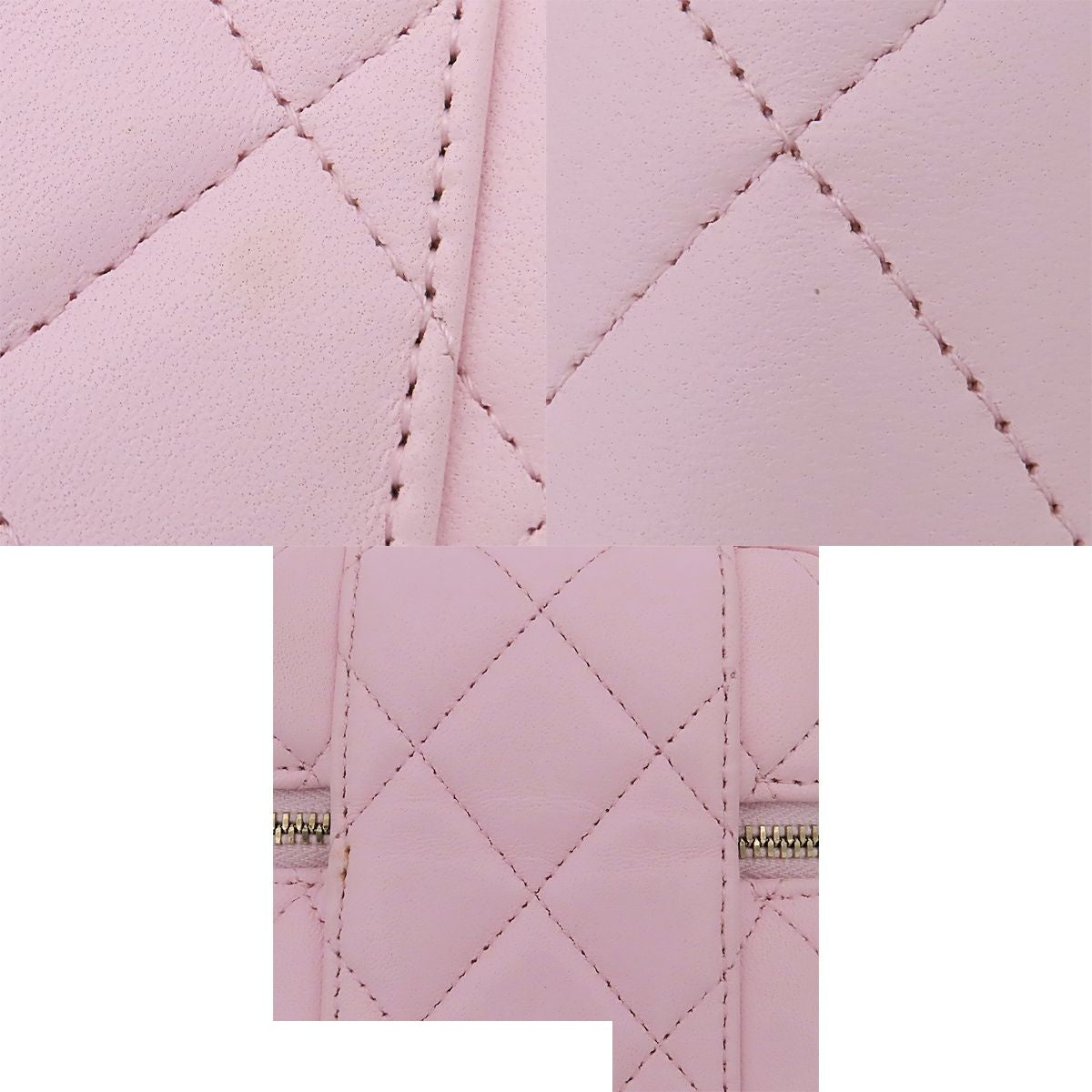Chanel Phone Case Pink Gold Lambskin Quilted Classic Vanity Smartphone Pouch — view 7