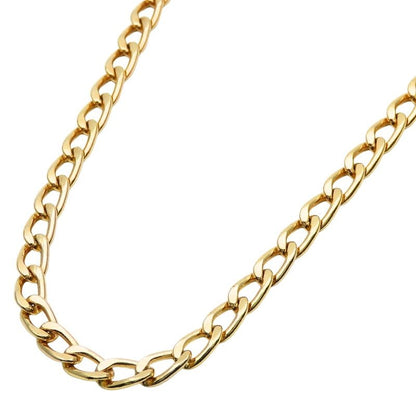 Christian Dior Necklace Long Chain Metal Gold GP Accessory Plated