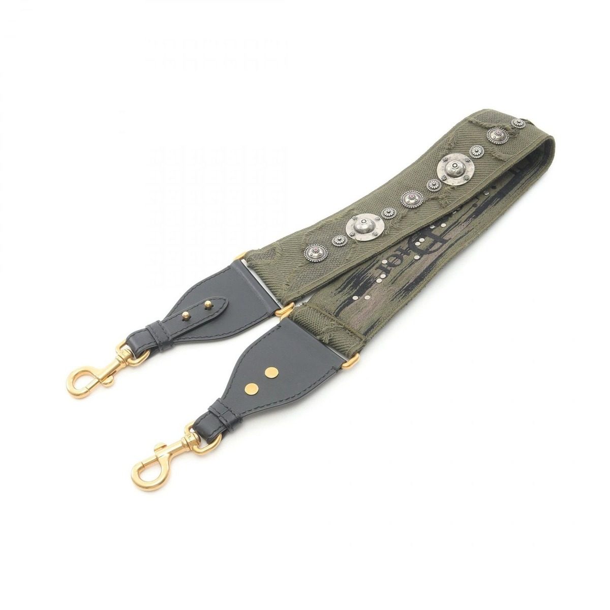 Dior Shoulder Strap Medallion Embroidery Multi Canvas Leather — view 2