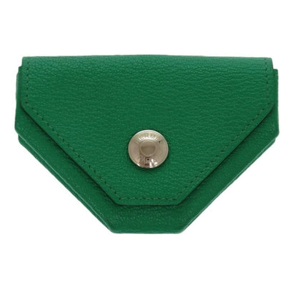 Hermes le Van Cattle Chevre Mint Stamped Z 1921 Green Coin Case