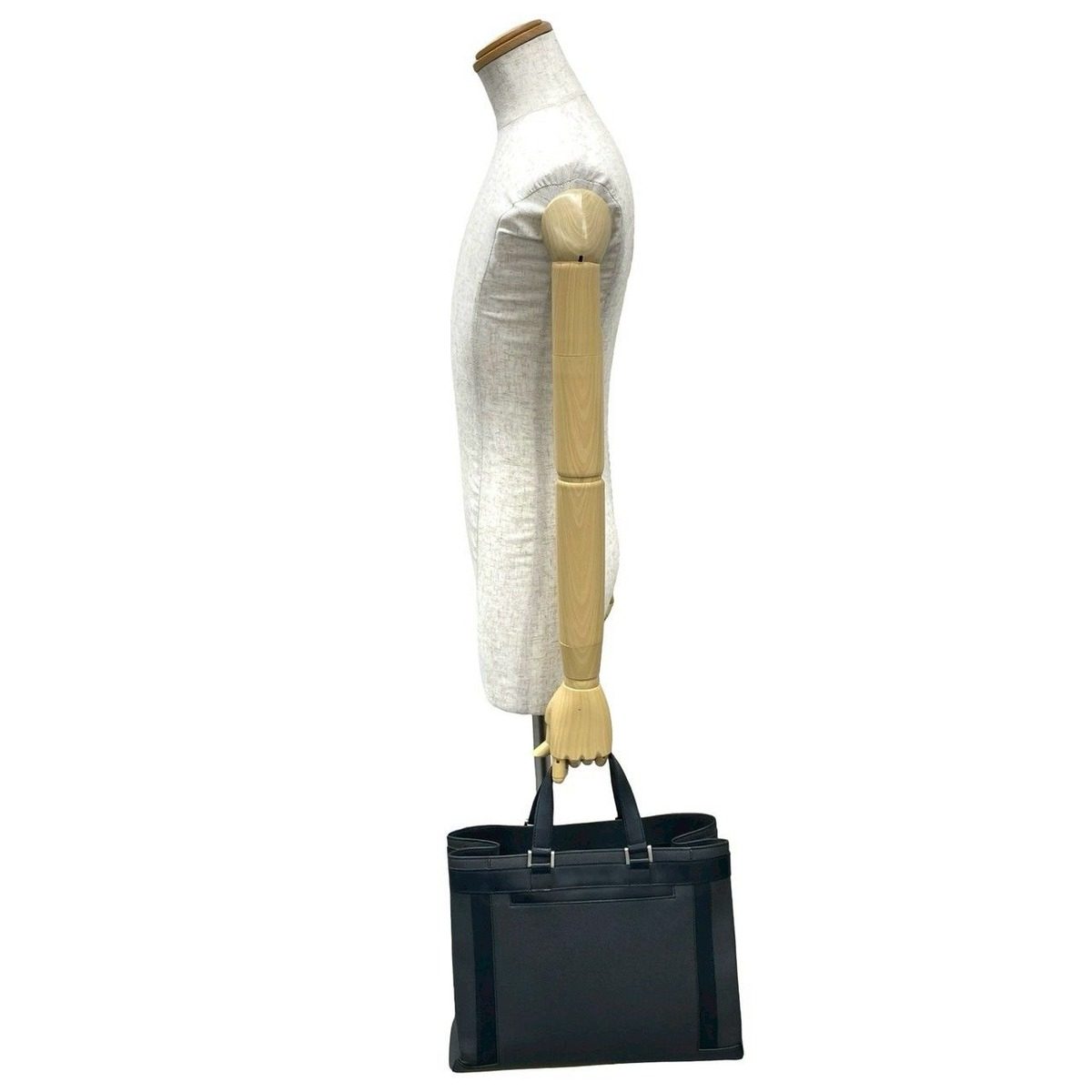 Louis Vuitton Kasbek PM Taiga Leather Tote Business Black — view 2