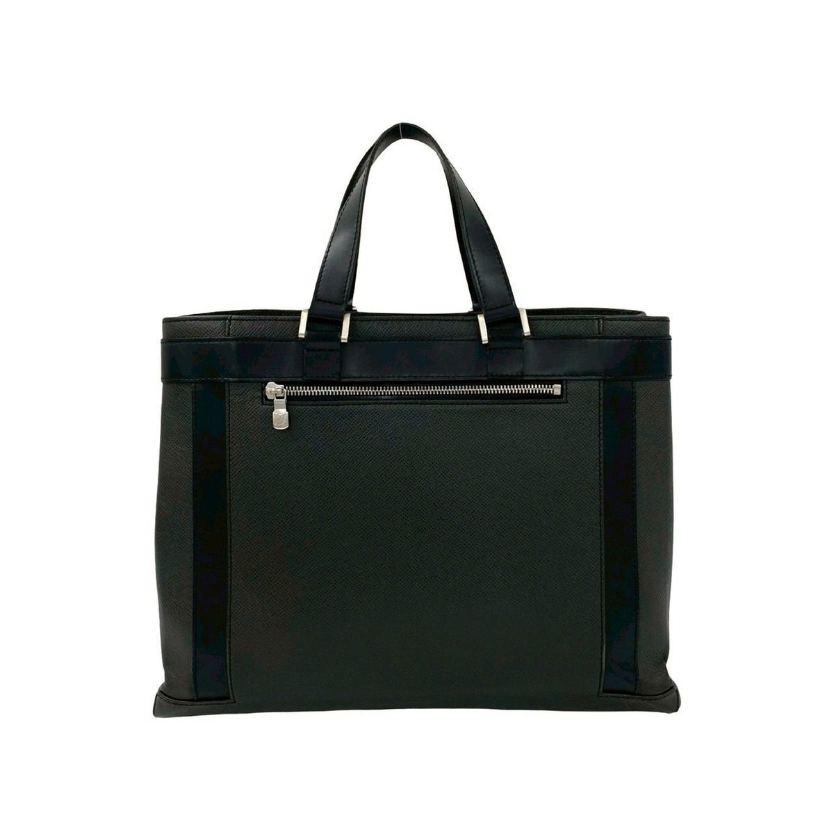 Louis Vuitton Kasbek PM Taiga Leather Tote Business Black — view 3