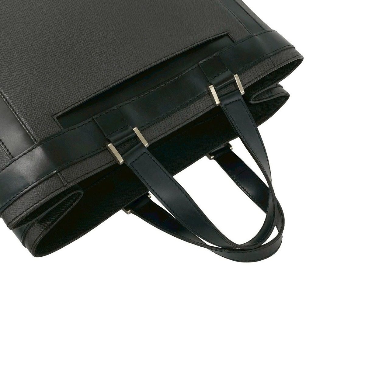 Louis Vuitton Kasbek PM Taiga Leather Tote Business Black — view 4