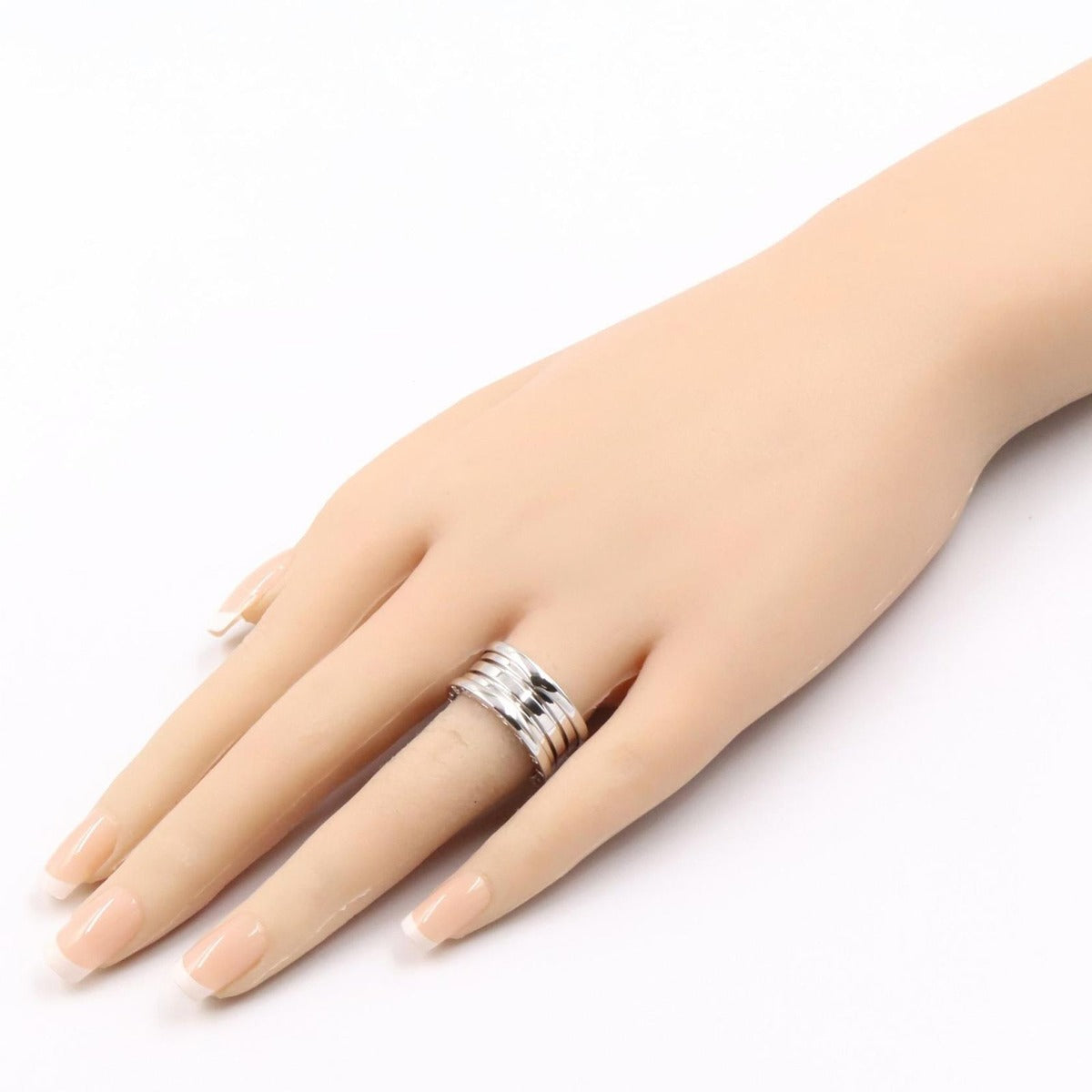 Bvlgari Ring B-zero One Band 18K White Gold — view 7