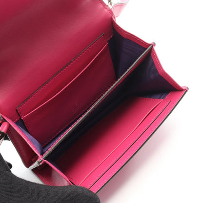 Gucci Shoulder Bag GG Matelasse Mini Fuchsia Pink Nylon Leather — view 3