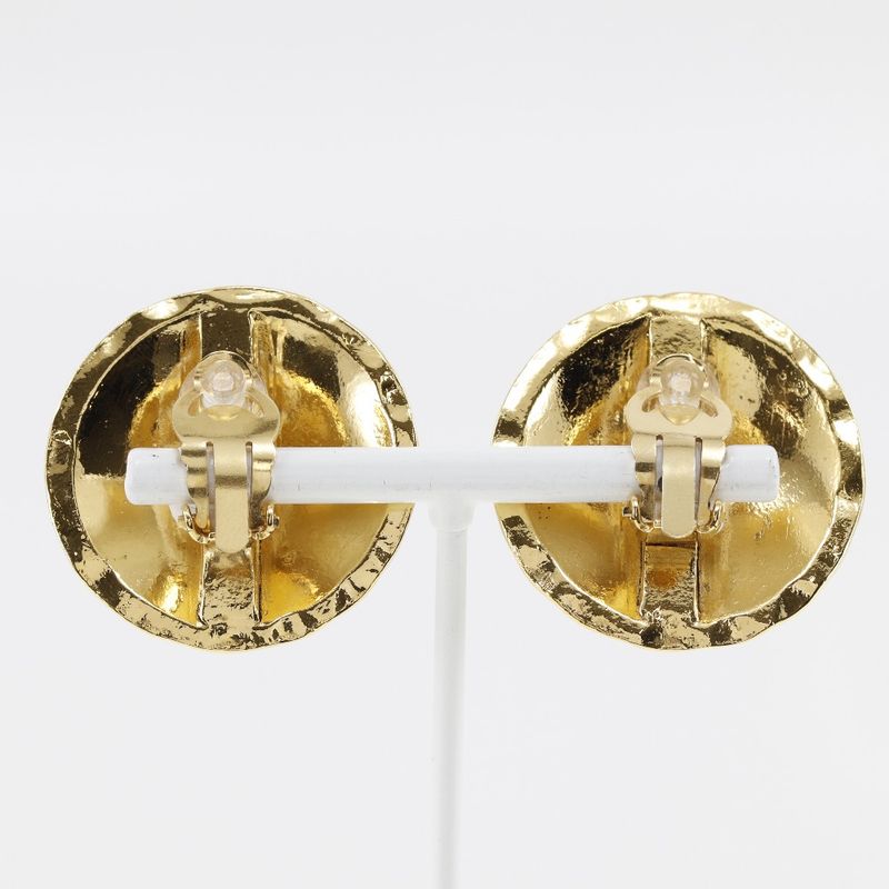 Chanel Coco Mark Matelasse Gold Plated Ladies 37.5g Earrings