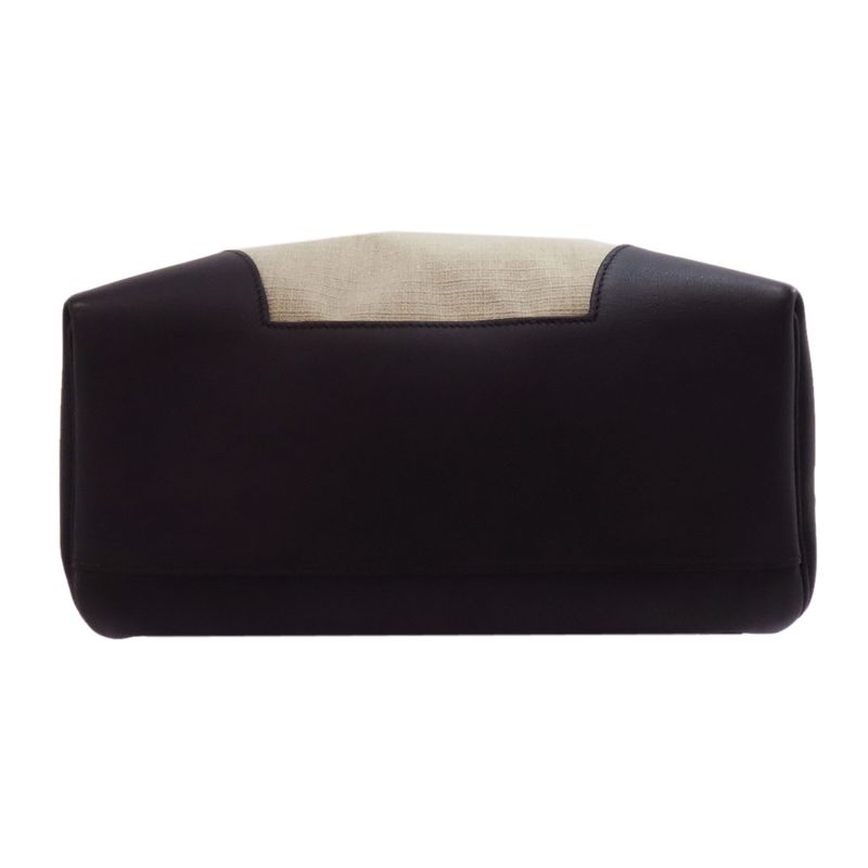 Hermes Allback Silver Hardware Backpack Daypack Canvas Calf Women