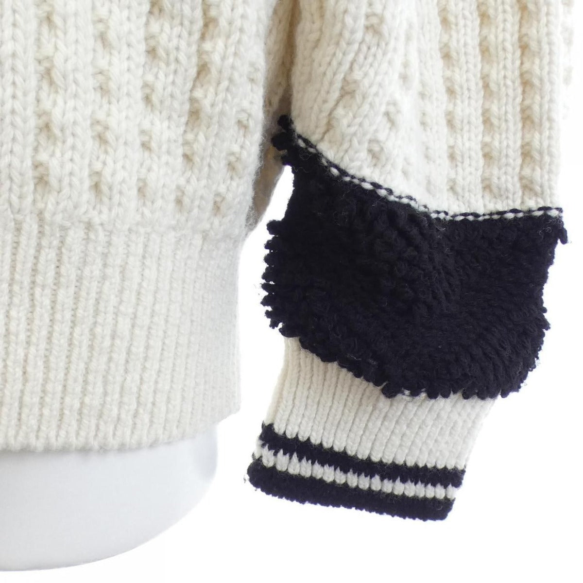 Chanel Coco Neige Knit Top Black White — view 7