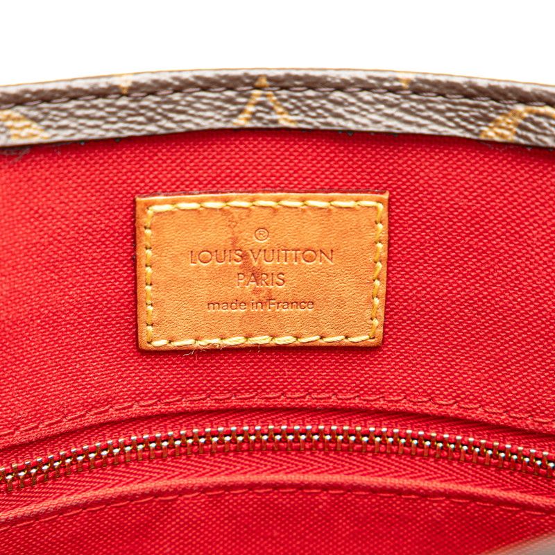 Louis Vuitton Monogram Sac Plat BB Handbag Shoulder Bag 2WAY M46265 Brown