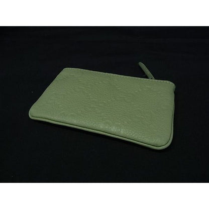 Gucci GG Emblem Leather with Key Ring Coin Purse Light Green — view 2