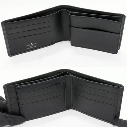 Louis Vuitton Taiga Ardoise Portobier 3 Volle M30422 Folding Wallet Without