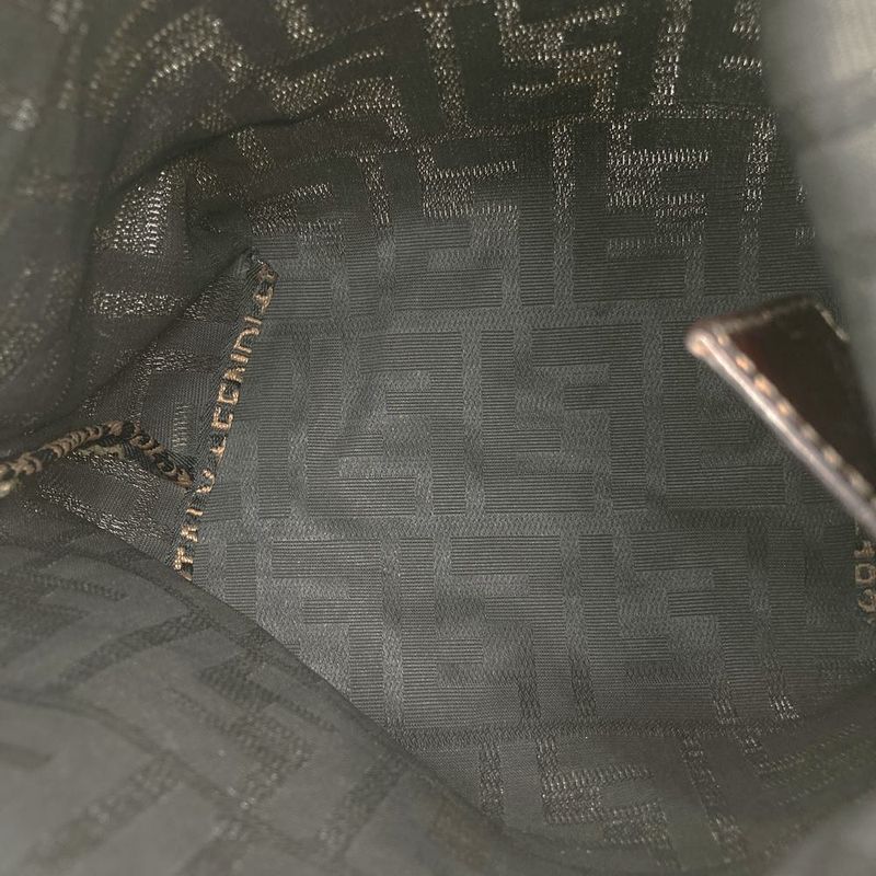 Fendi Zucca Pouch Handbag Canvas Brown Women Men Fashion  Vintage Gift