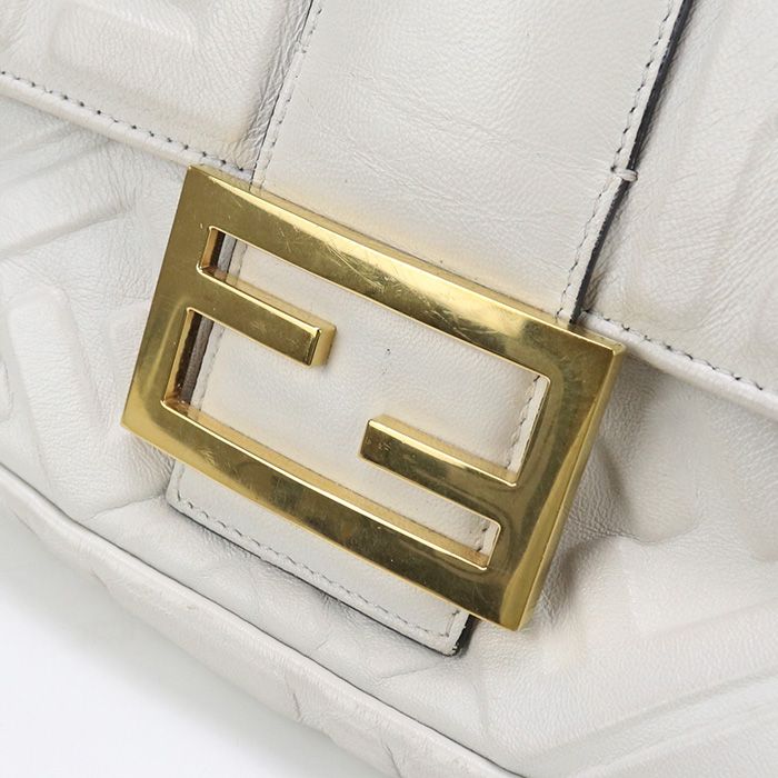 Fendi Large Bag Baguette Fe85040 Handbag Leather Large Bag Ladies