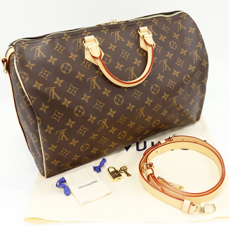 Louis Vuitton Boston Bag Shoulder Bag Monogram Speedy Bandoliere 40 2WAY Travel