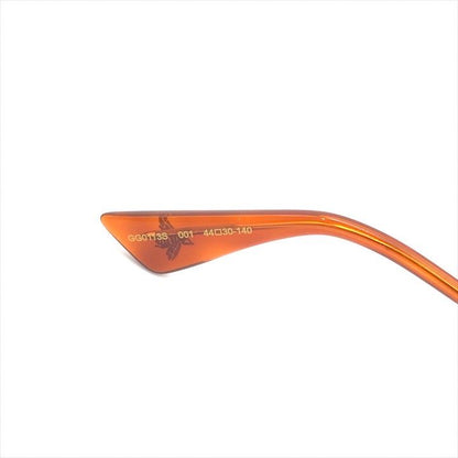 Gucci L'aveugle Paramor Round Frame Sunglasses Eyewear Gold Black