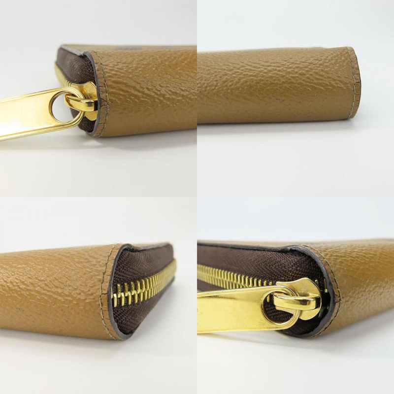 Louis Vuitton Long Wallet Zippy Wallet M69353 Monogram Reverse Brown Gold