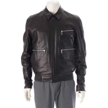Dior Homme Ash Period Lamb Leather Chris Van Zip Up Blouson Jacket
