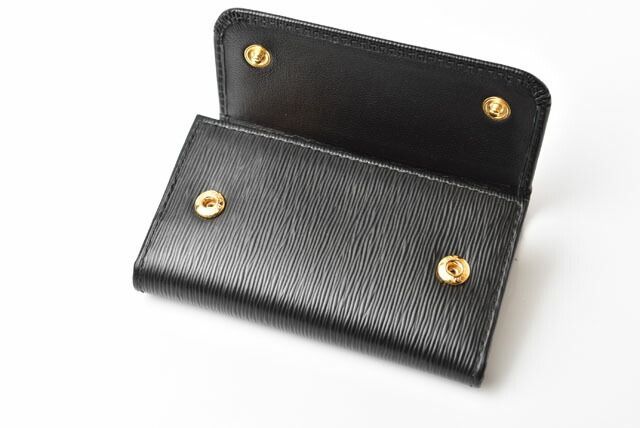 Prada Key Case Key Holder Prada 6 Rings 1pg222 Vitello MOVE Shape Push Leather