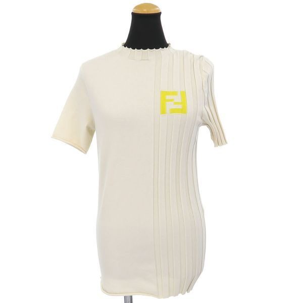Fendi Knit Top Cotton Beige
