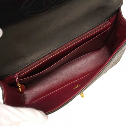 Chanel Handbag Matelasse Parent And Child Bagslam Skin Black Gold Hardware Women