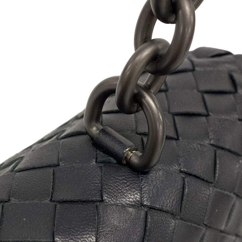 Bottega Veneta Handbag Medium Olympia Bag Dark Navy Leather