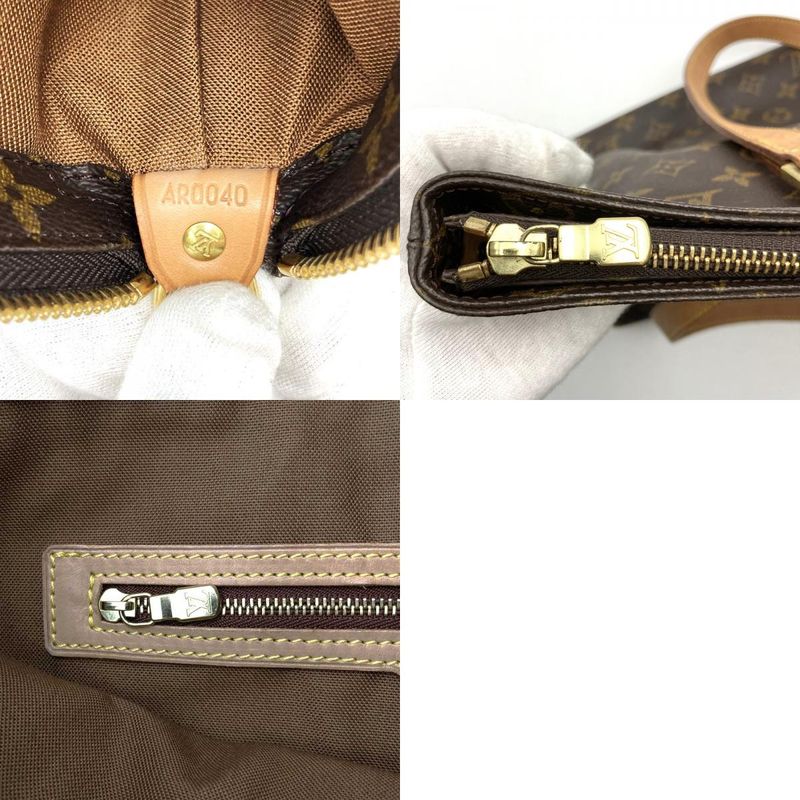 Louis Vuitton M51151 Cabas Mezzo Tote Bag Monogram Canvas Brown Ladies Men