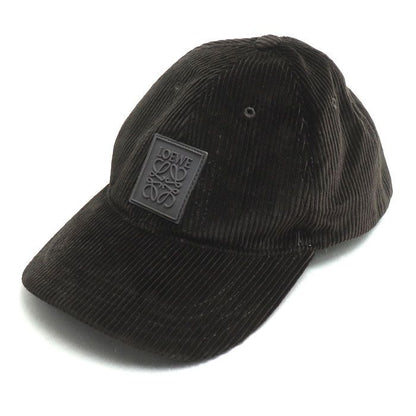 Loewe Anagram Patch Cap Dark Brown X22 ONE SIZE Corduroy